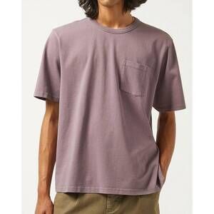 NEW CORRIDOR garment dye short sleeve tee in violet